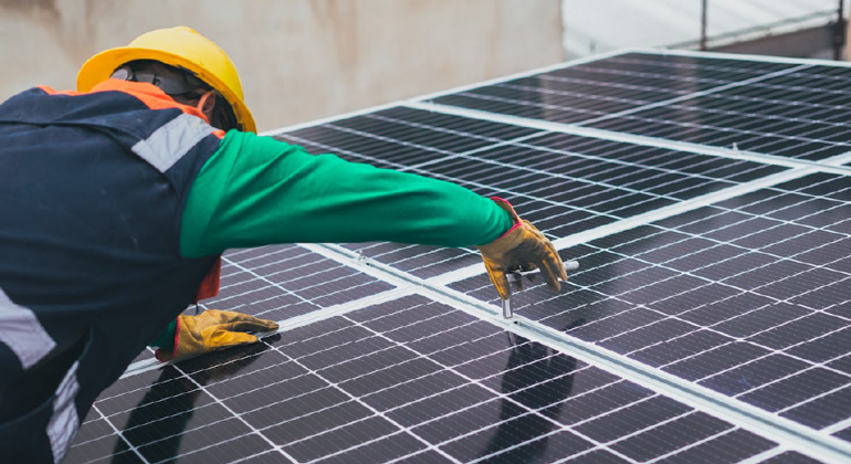 Solar Panel Installation Sustainability Job